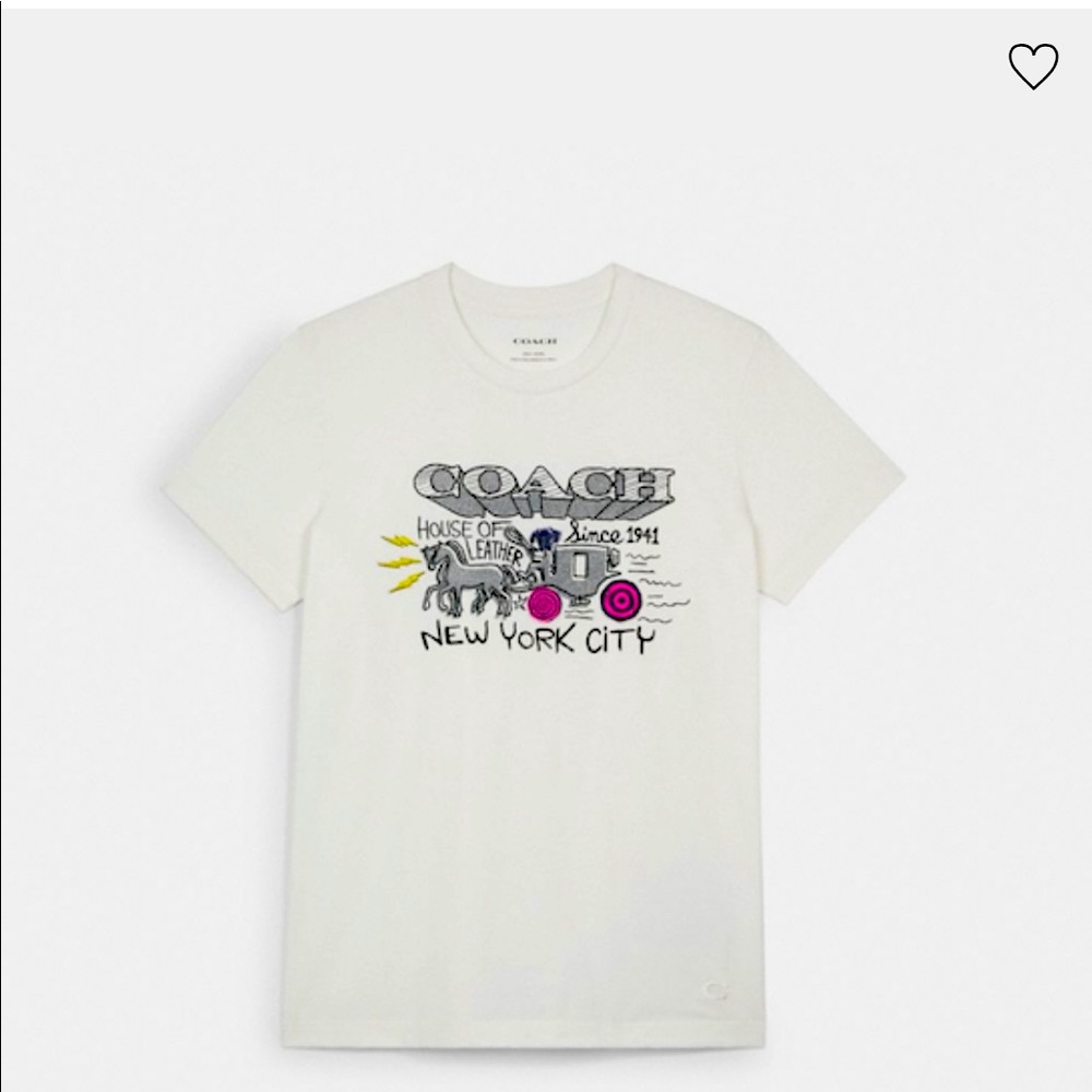 Coach Art School T Shirt NWT SMALL